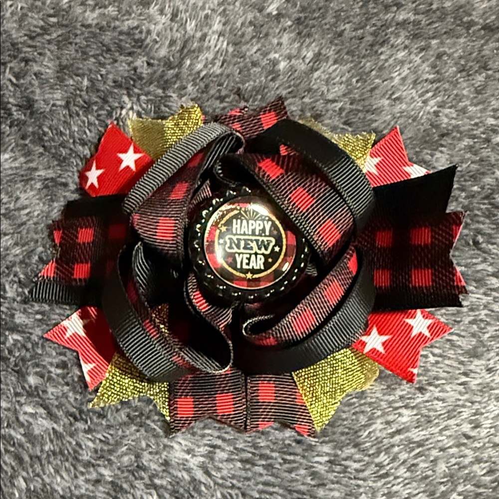 Festive New Year Hair Bow